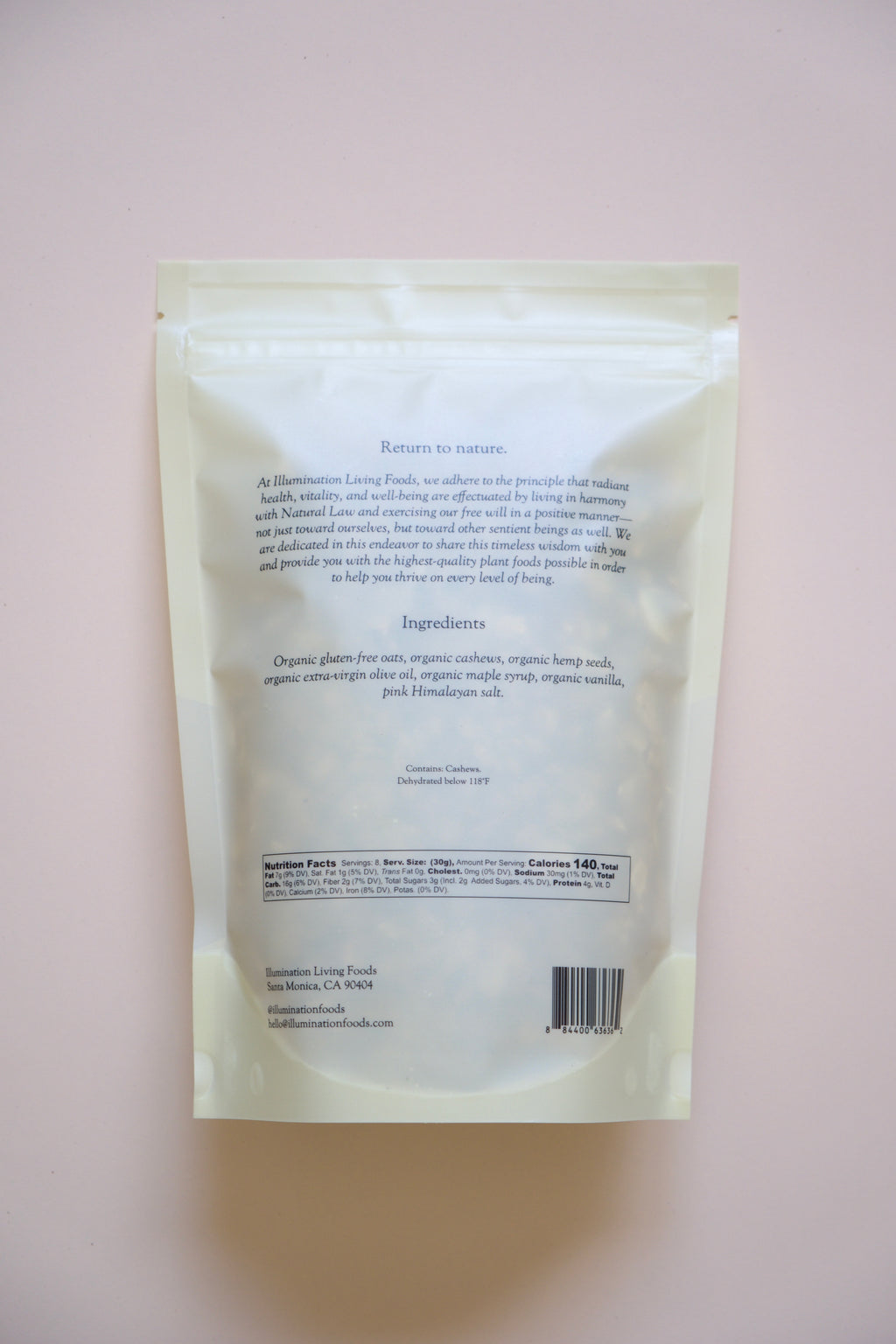 Raw Granola: Cashew Hemp