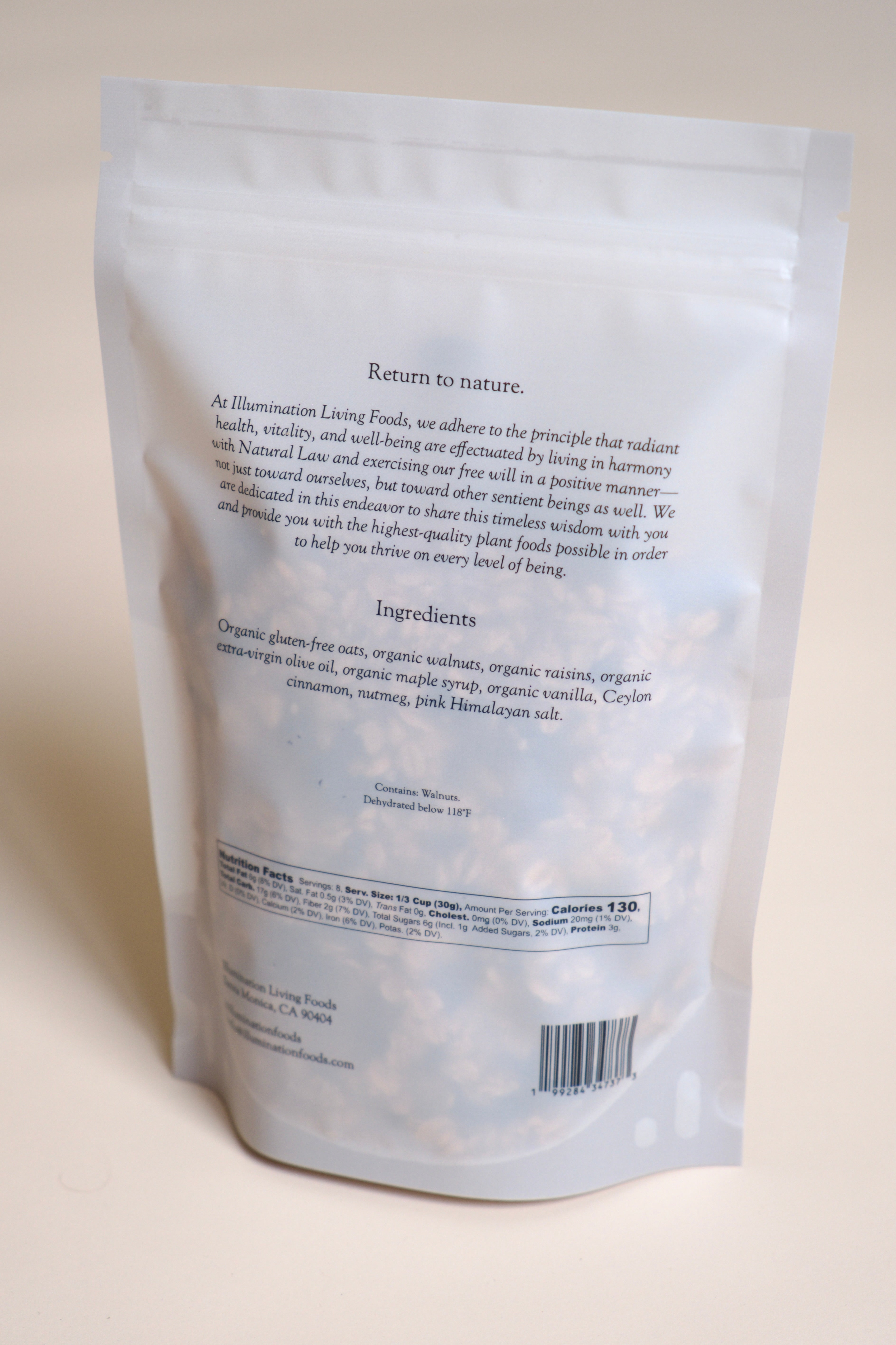 Raw Granola: Oatmeal Raisin