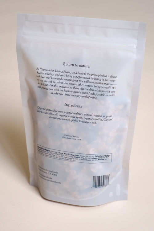 Raw Granola: Oatmeal Raisin